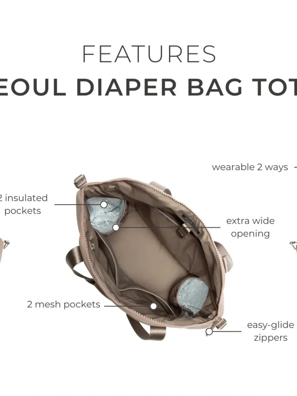 Freshly Picked Disney Gingham Seoul Diaper Bag Tote